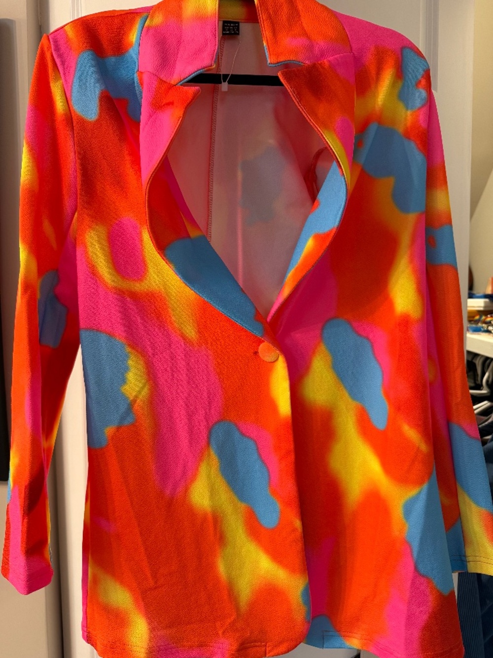SHEIN neon blazer